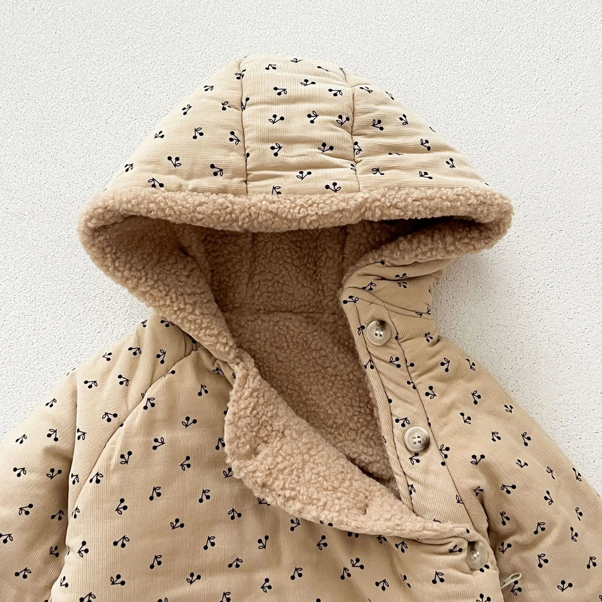 2025 Winter New Baby Plus Velvet Thick Warm Hooded Romper Infant Boy Girl Long Sleeve Fleece Jumpsuit Newborn Clothes 0-24M
