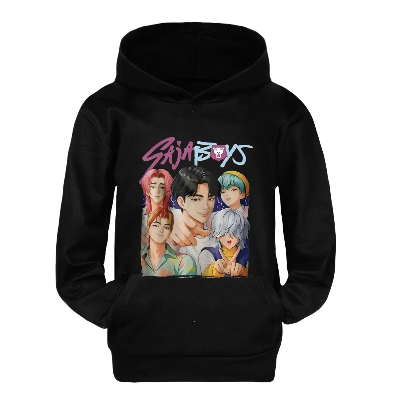 KPop Demon Hunters SAJABOYS Hoodie Kids Clothes Girls Clothing Fashion Teen Boy Clothes Spring Autumn Sweatshirt Children's Tops