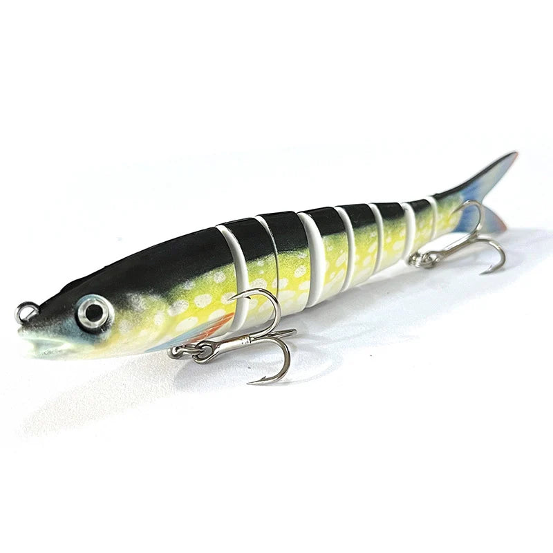 Fishing Lure Multi-Joint Fish Fishing Kit Slow Sinking Realistic Hard Lure Swimbait Freshwater and Saltwater for Bass Trout Lure