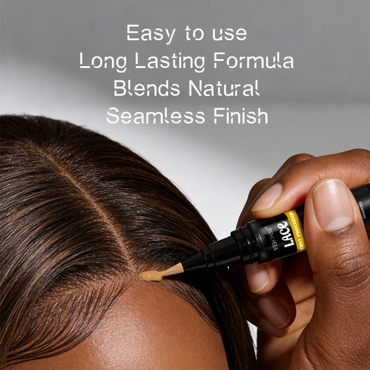 4 Colors Lace Tint Precision Pen 5ml Quick Dry Conceal Lace Dye Pen Portable Lace Tinting Concealer for Lace Wig Hairline Makeup
