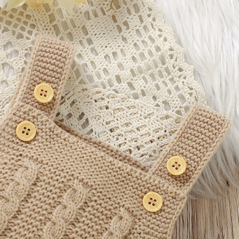 Winter Baby Clothes Sets Autumn Casual Long Sleeves Sweaters Jackets+Rompers Infant Boys Girls Outfits 2Pcs Knitted Toddler Wear