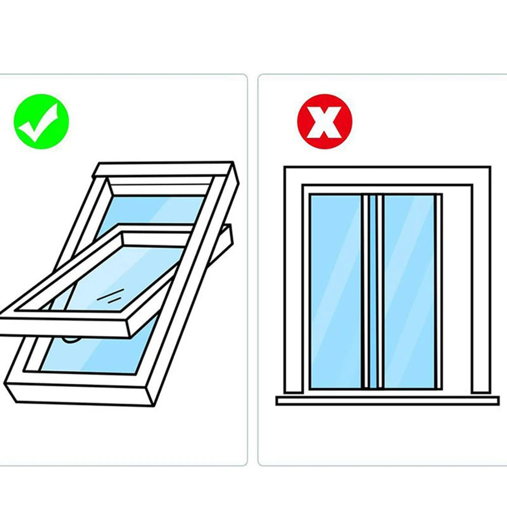 Tilt Roof Skylight Aircon Window Seal Cloth PAC Vent Hose Sealing Fabric For Inclined Skylight Mobile AC Exhaust Install Work