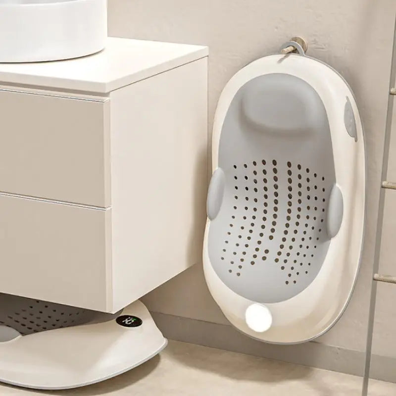 New 1Pcs Newborn Baby Bath Tub Foldable Rack, Shower Net Seat- Anti Slip Bathtubs Accessory for Infant Care