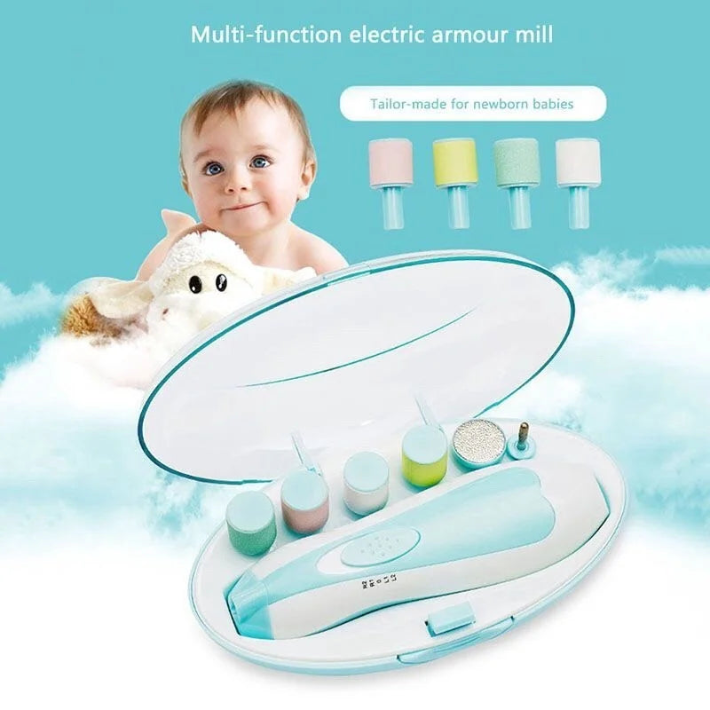 2026 New Baby Electric Nail Trimmer Multifunctional Infant Manicure Set Kids Fingernail Polisher Cutter Baby Care Accessory