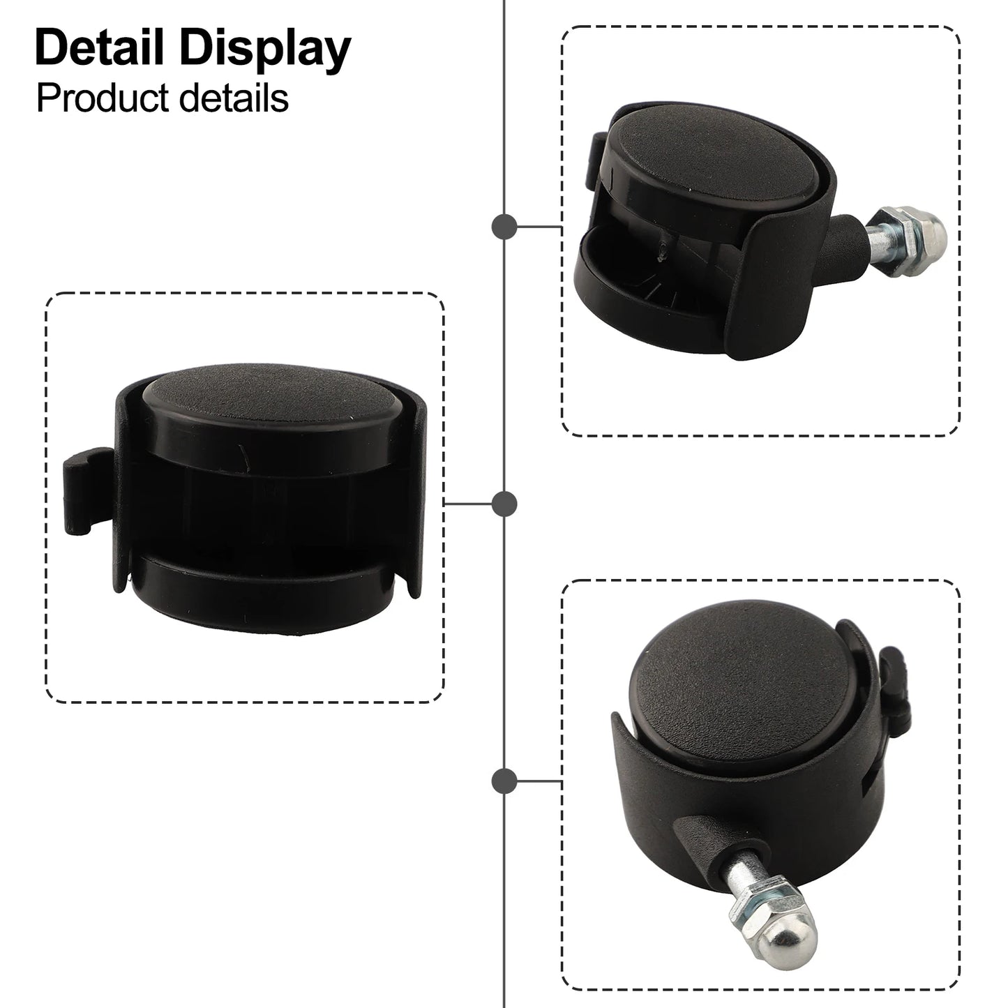 4PCS Casters To Replace Heater Wheels Casters For Midea Electric Oil Heater Electric Heater Mobile Bracket