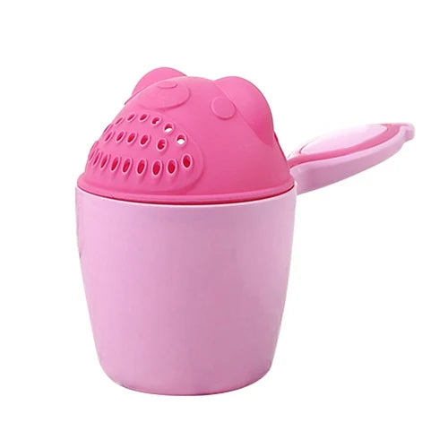 1PC Baby Shampoo Cup Baby Bath Bucket Kids Bath Spoon Child Hair Wash Cup Baby Bath Kit Cute Cartoon Baby Bath Play Funny Bucket