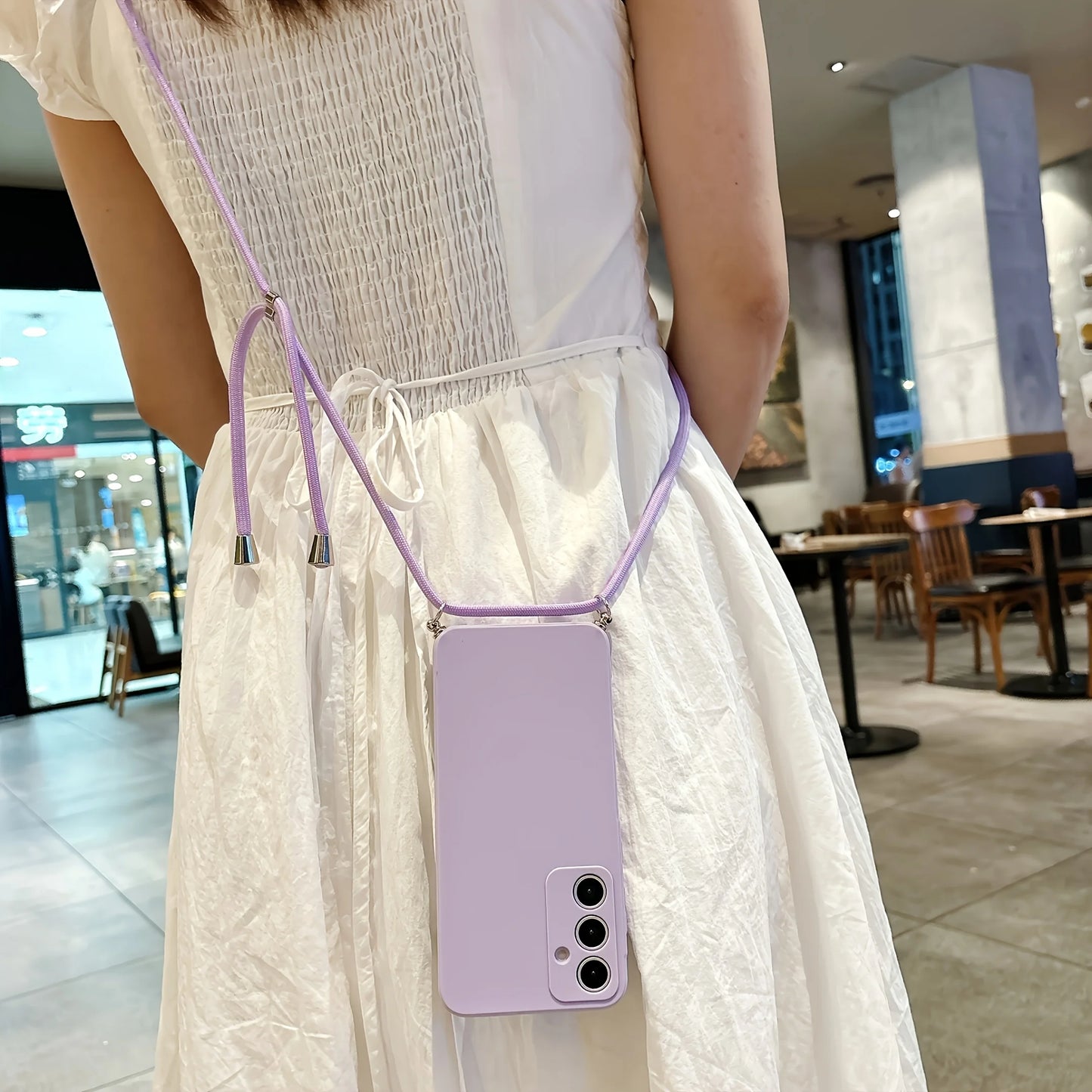 Best-selling metal buckle matte solid color crossbody strap phone case for SamsungS26 S25 S24 S23 S22 S21 PIus UItra FE EdgeAnti