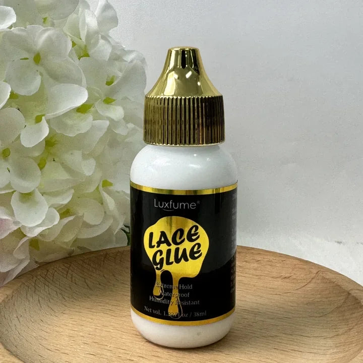 Luxfume 38ml Lace Glue Extreme Hold Waterproof Humidity Resistant Wig Adhesive for Lace Wigs Toupee
