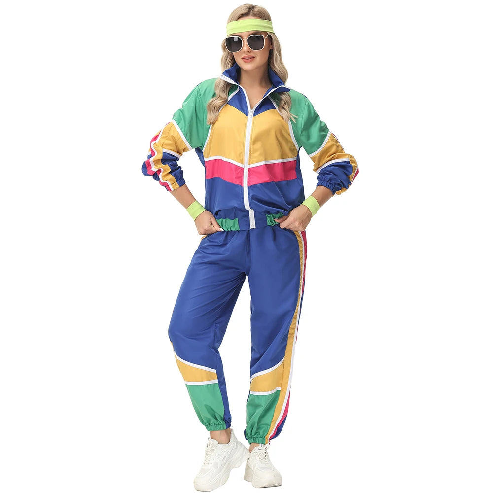 Halloween Couples Hippie Costumes for Women Male Vintage 70s 80s Rock Disco Cosplay Outfits Hip Hop Disco Hippie Costume