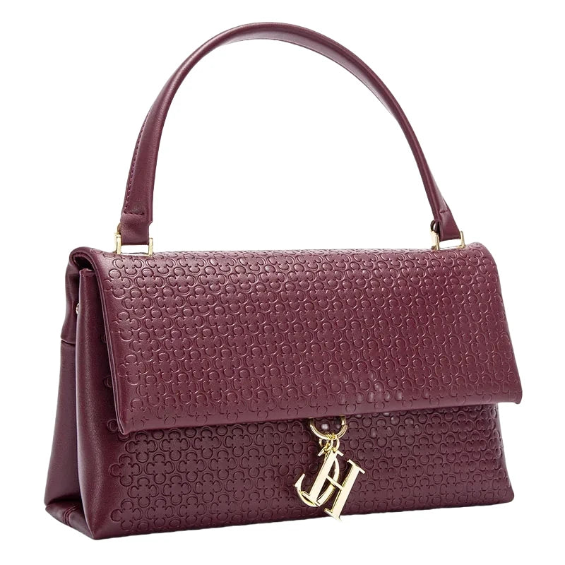 CH Handbag For Women Luxury Designer Shoulder Bag Fashion Embossed Leather Top Handle Bag Elegant Clutch Bag For Daily Use