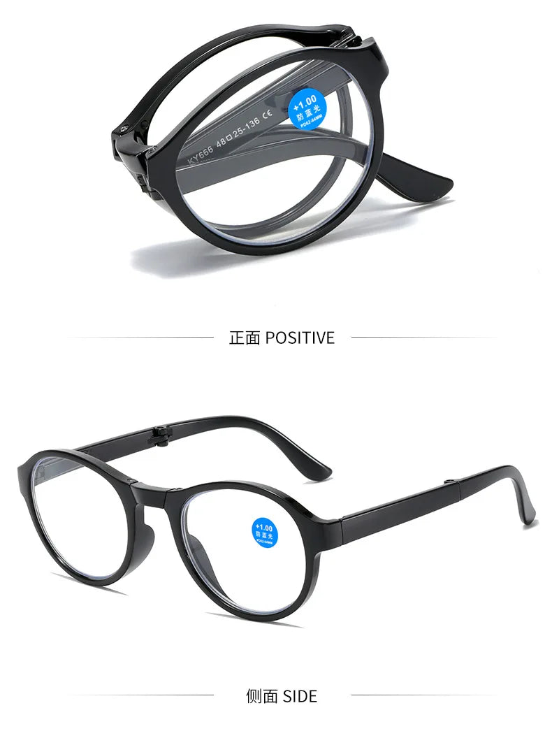 New Folding Reading Glasses Men women Anti Blue Light Presbyopia Eyeglasses Computer Eyewear with +1.5 +2.0 +2.5 +3.0 +3.5