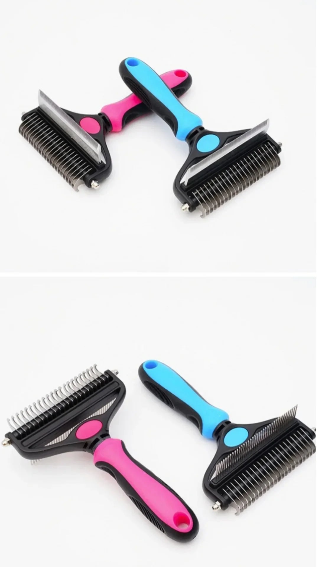 Pet Grooming Comb Cat Grooming Knot Opener Fine Toothed Hair Brush Dog Hair Removal Comb