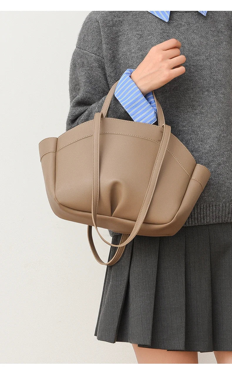 Premium Structured Tote Bag for Women – Elegant  Top Handle & Shoulder Strap, Luxury Leather Handbag for Work & Everyday
