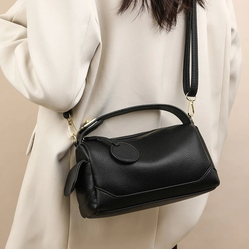 Women's Bags Fashion PU Leather Top Carrying Bag Handbags Multi Pocket Design Multifunctional Crossbody Tote Bag Shoulder Bag