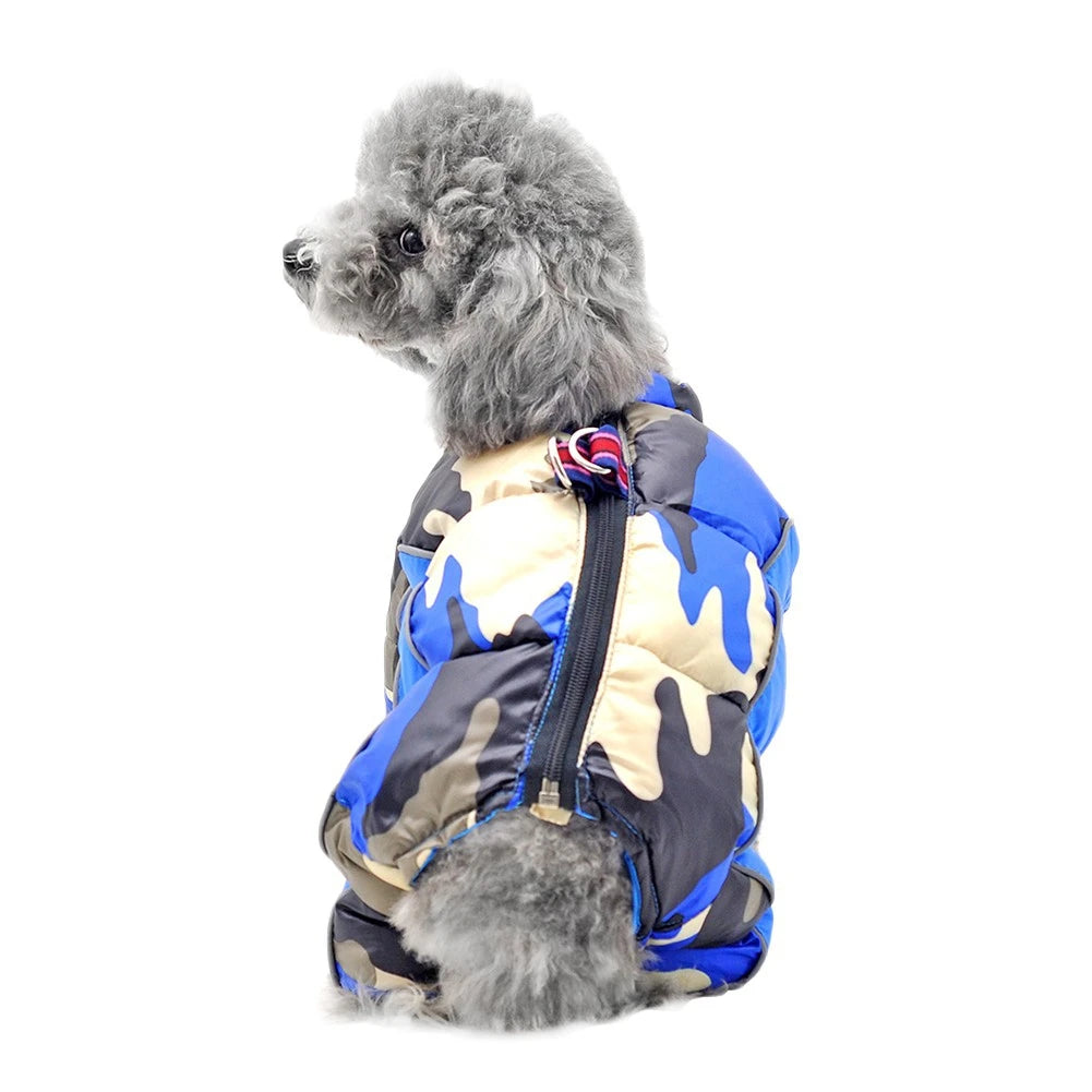 Winter Dog Coat Warm Waterproof Puppy Down Jacket Lightweight Outdoor Windproof Snowsuit Cold Weather Apparel for Small Dogs