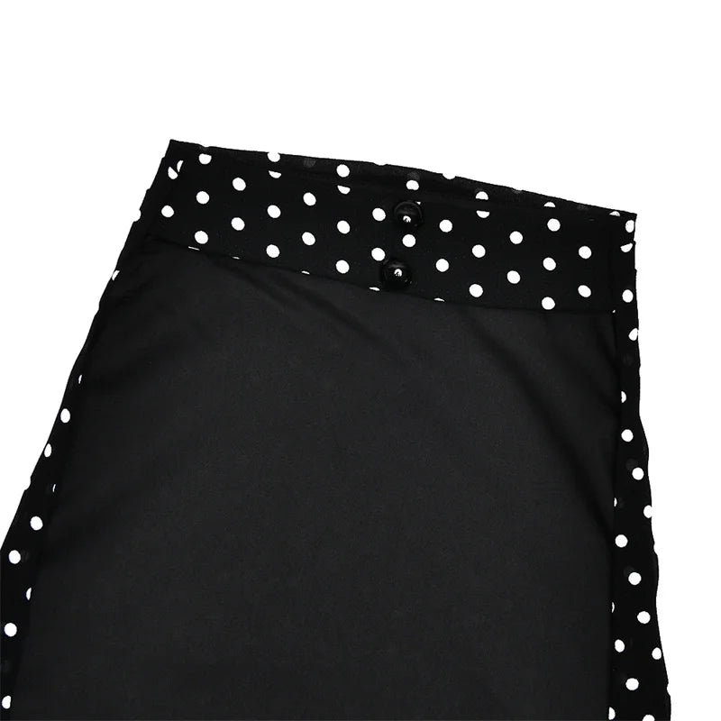 Blifanbo Polka Dot Halter Backless Sexy Maxi Dress Women Gown Ribbon Patchwork Off-shoulder Sleeveless Fashion Club Party Dress
