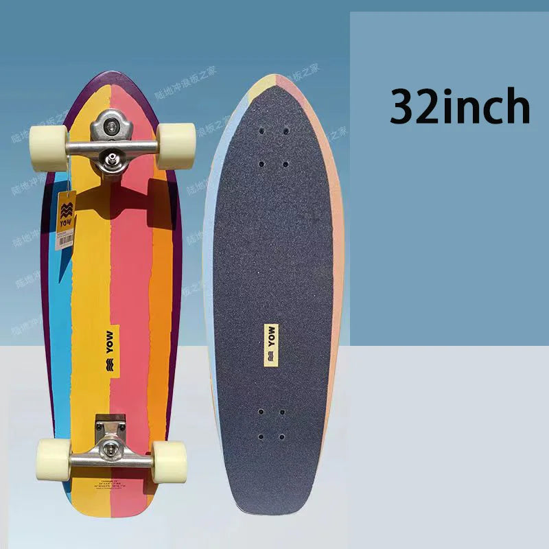 land surf YOW skateboard longboards whole kits good quality spring system branded with trucks wheels bearings and tool