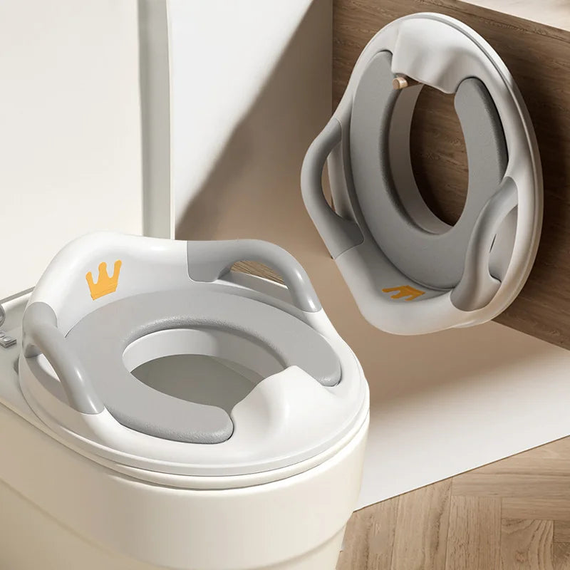 Baby Potty Mat Training Seat Handle Portable Soft Potty Mats Kid Toilet Household Auxiliary Non-slip Toilet Child WC Reducer