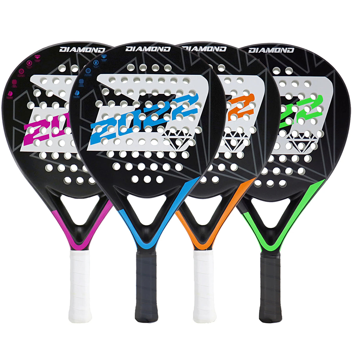 INSUM Padel Racket 2022 Carbon Fiber Soft EVA Surface High Balance Diamond Shape Sports Racket for Advanced Players Paddle