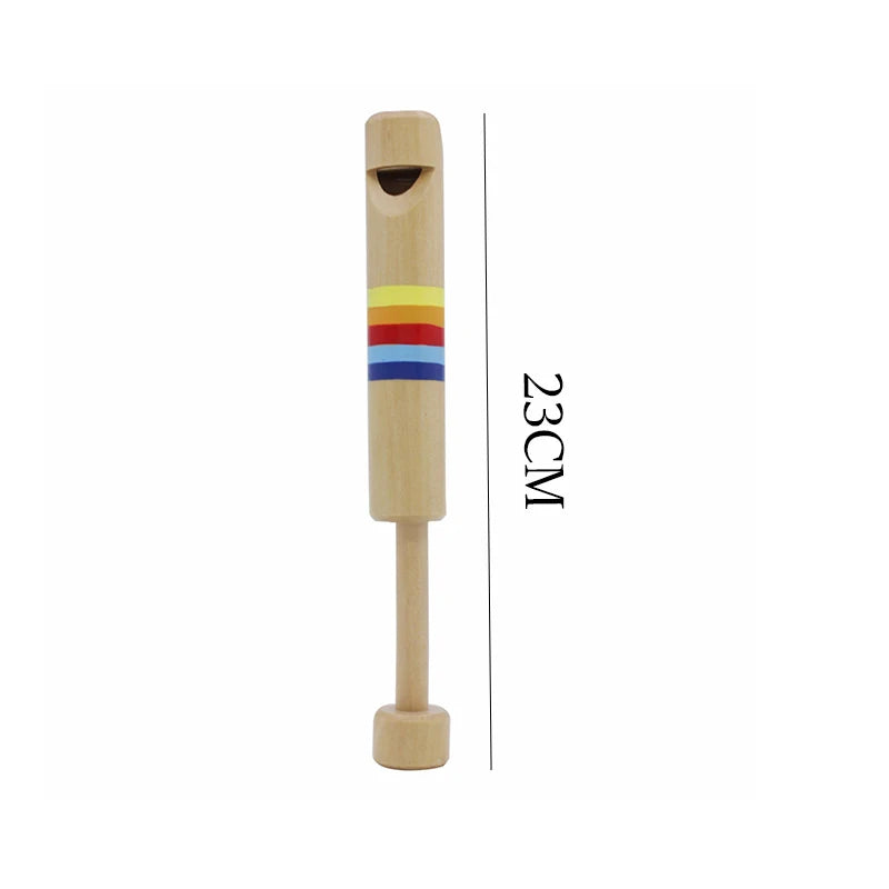 Children Musical Instrument Toys Mini Wooden Baby Stroller Accessories Clapping Board Log Color Bell Sand Hammer Sound TMZ