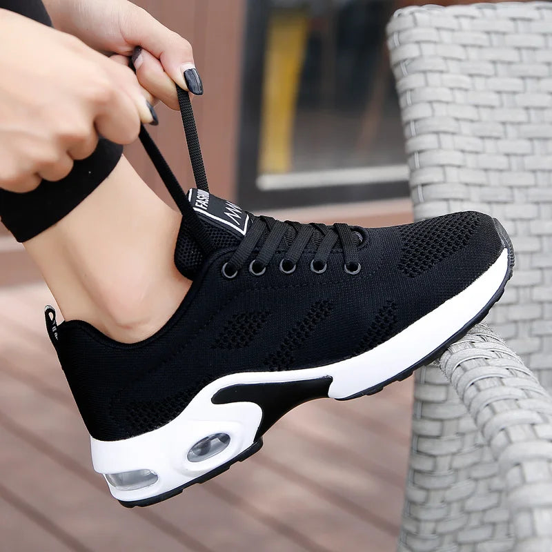 Women Running Shoes Breathable Casual Shoes Outdoor Light Weight White  Sports Shoes Casual Walking Sneakers for Wamen