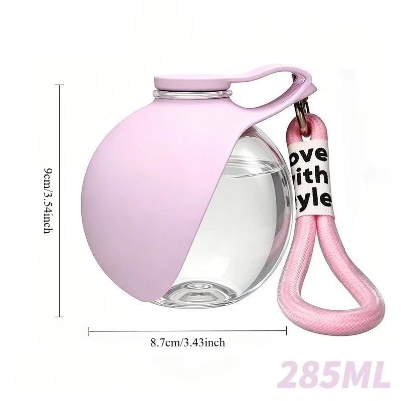 Pet Companion Water Bottle,Portable Water Bottle for Walking Dogs,Hand-held Hanging Rope for Cats and Dogs To Drink Water Bottle