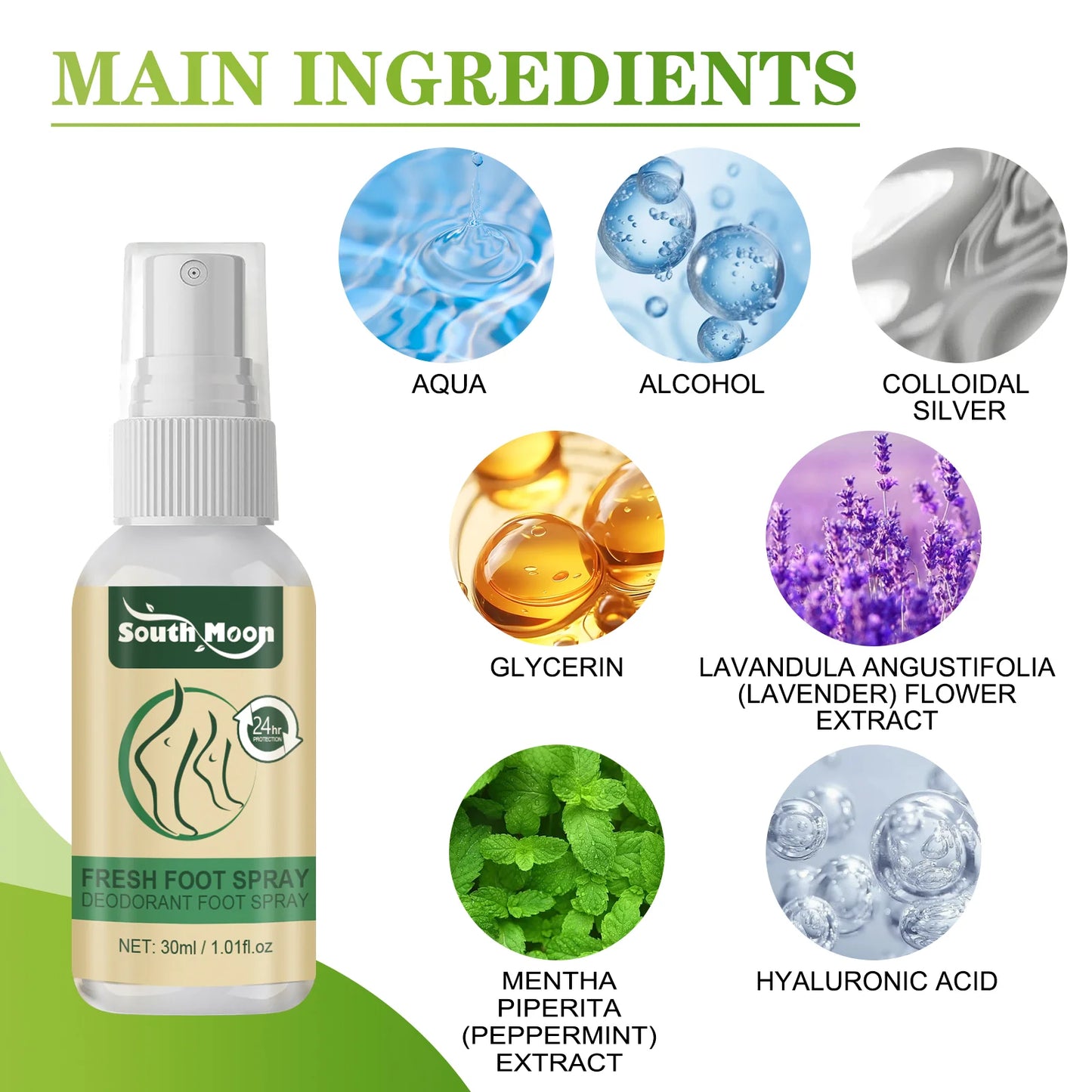 Fresh Foot Refreshing Aromatherapy Spray Foot Spray Shoe Odor Remover For Sweaty Feet Natural Soothing Scented Feet Spray Care
