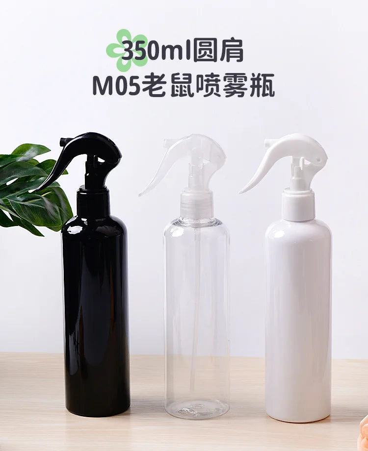 350ml Black White Refillable Mist Spray Bottle Portable Water Sprayer Professional Hairdressing Tool for Salon Hair Styling