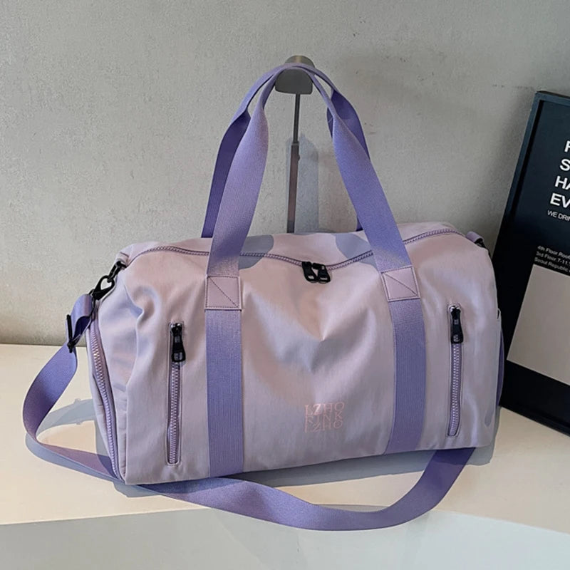 Fashion Travel Bags For Women Large Capacity Men's Sports Bag Waterproof Weekend Sac Voyage Female Messenger Bag Dry And Wet