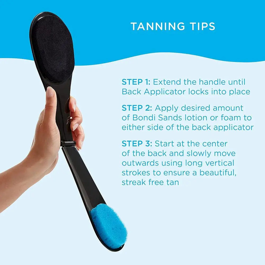 Long Handle Bath Sponge Back Scrubber Bathing Tool Skin Clean Body Exfoliating Back Scrubber Brush Lotion Applicator Tool