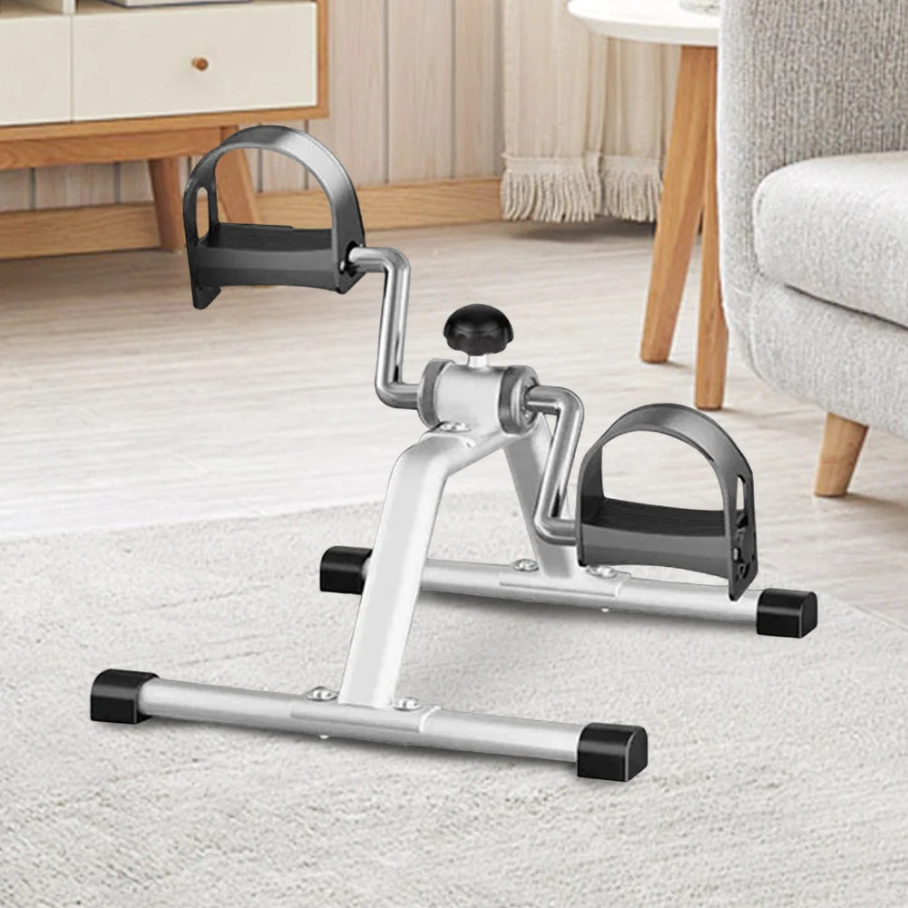 Portable Pedal Exerciser Mini Exercise Bike Adjustable Resistance Foot Peddler Machine Non Slip for Indoor Leg Rehabilitation
