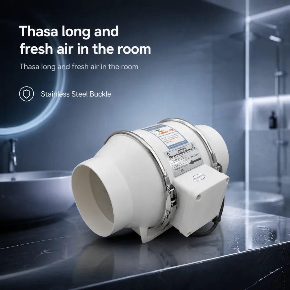 Remote Control Exhaust Pipe Fan Ventilation Fan Pipe Fan Inline Duct Fan Ventilation Exhaust Blower Fans Quiet For Ducting