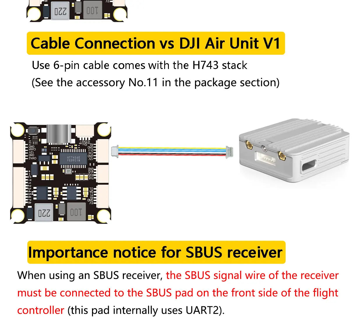DAKEFPV H743 100A/120A stacked ICM42688P H743 flight control module BLHELI_S 120A 4-in-1 ESC 30.5X30.5 millimeters.