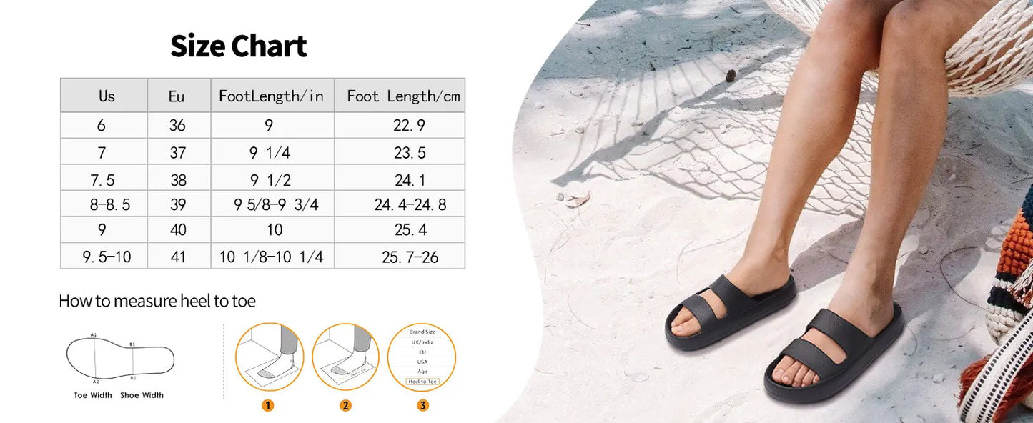 Crestar Orthopedic Slide Sandals for Women Soft Recovery Slip on Sandals Lightweight Summer Cloud Slippers with Arch Support
