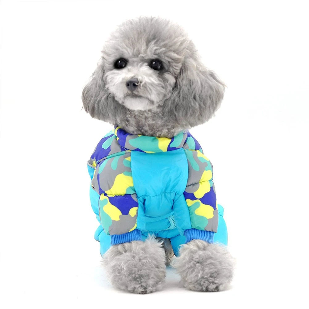 Winter Dog Coat Warm Waterproof Puppy Down Jacket Lightweight Outdoor Windproof Snowsuit Cold Weather Apparel for Small Dogs
