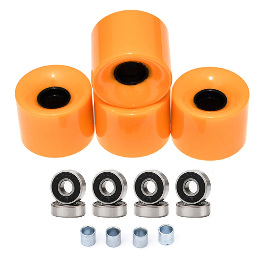 Skateboard Wheel Upgrade Your Riding Experience With This 60x45mm Longboard Wheel Set ABEC 9 Bearings And Spacers