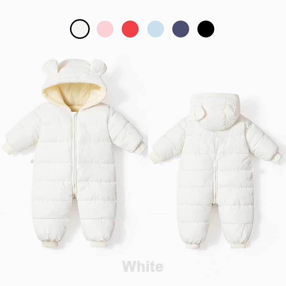 LPATTERN Toddlers Winter Romper,Hood Windproof Babies Jumpsuits,Infant Boys Overalls,Girls Sonwsuits,Warm Children's Outfits