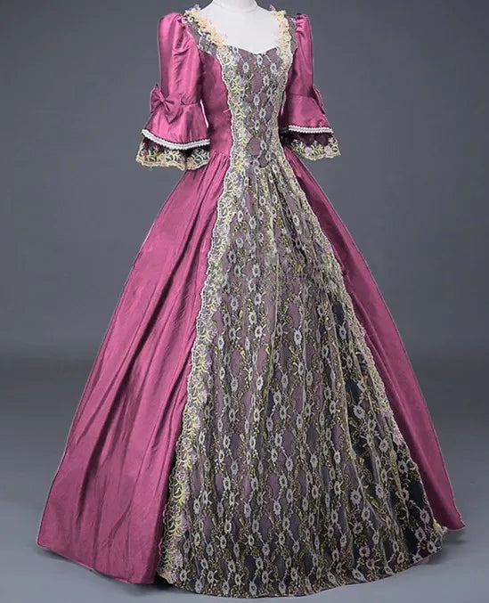 Halloween Cosplay Costumes for Adult Woman Palace Court Medieval Renaissance Retro Gothic Princess Victorian Ball Dress S-5XL