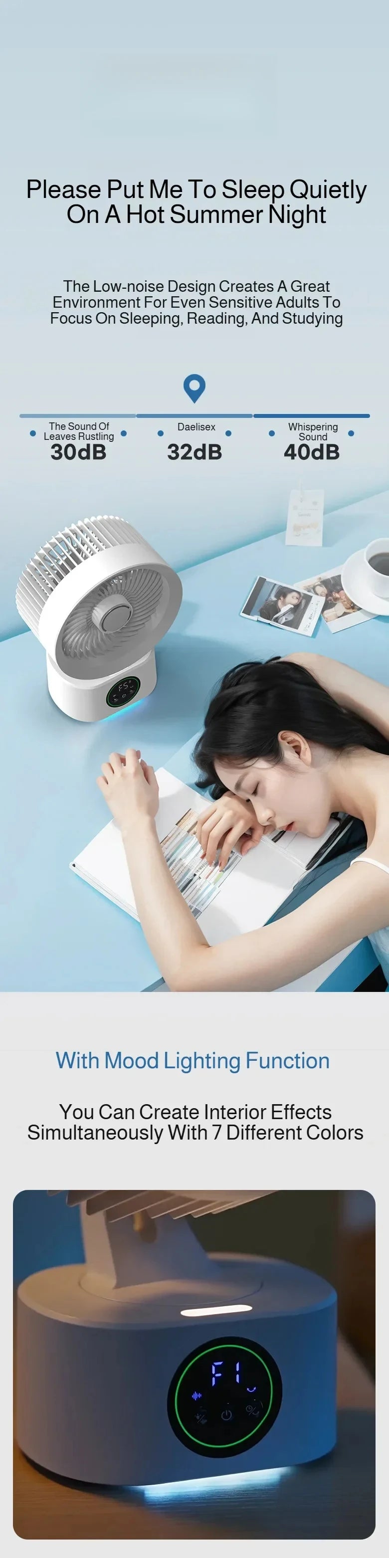 New Portable Wall-Mounted Fan With Remote Charging Usb Electric Folding Fan Nightlight Air Cooler Home Shake Cooler Household