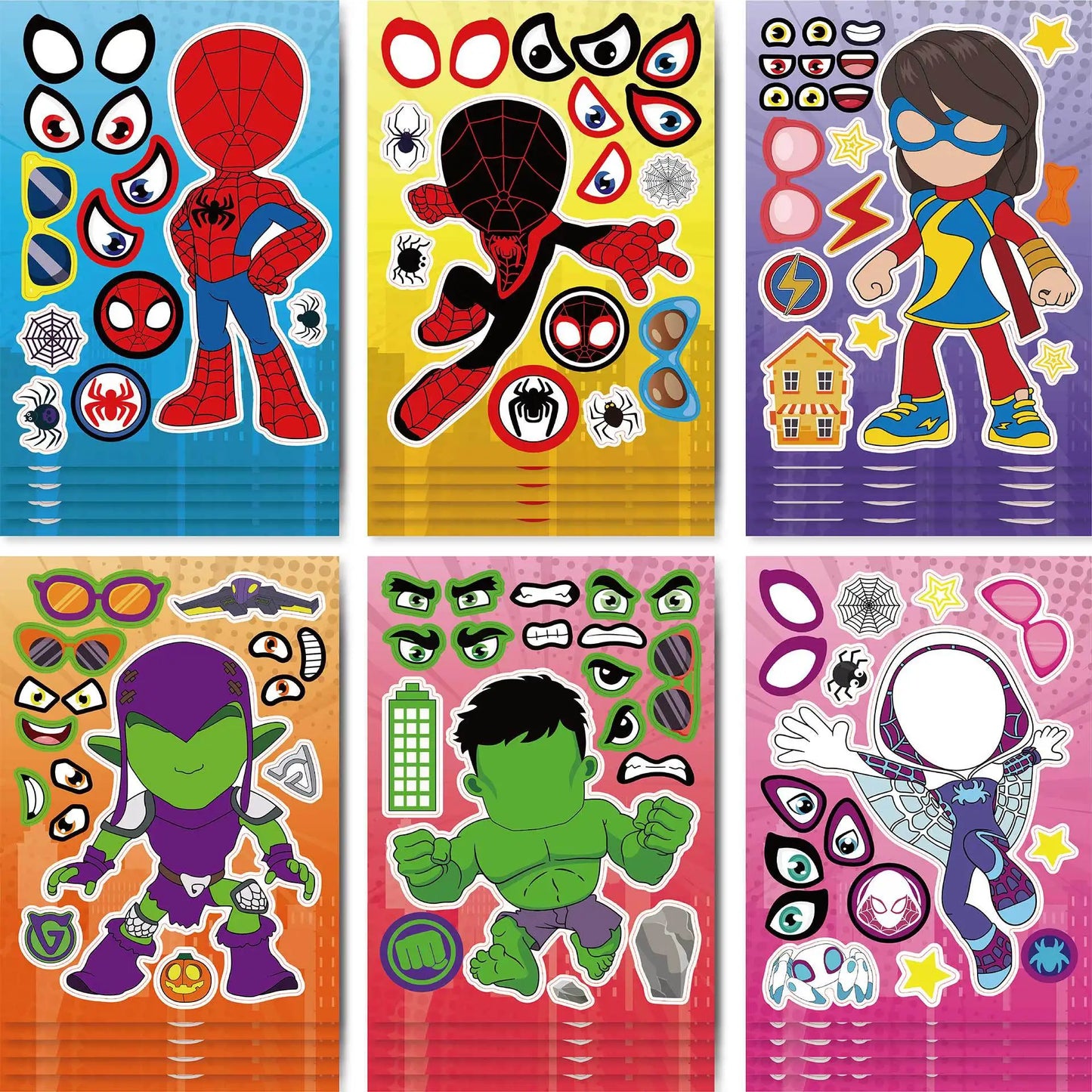 Spiderman Birthday Party Decoration Banner 'Spidey And His Amazing Friends' Silicone Bracelet Tinplate Badge Stickers Gift Bags