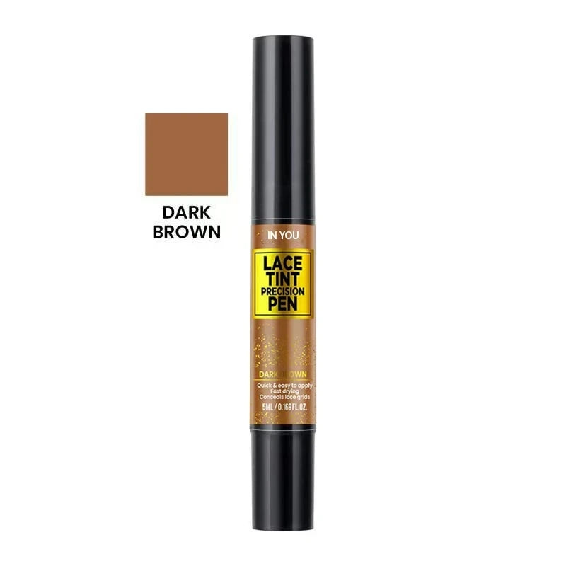 Lace Tint Pen for Wigs Long-Lasting Easy Apply Natural-Looking High Viscosity Hair Tint for All Hair Types