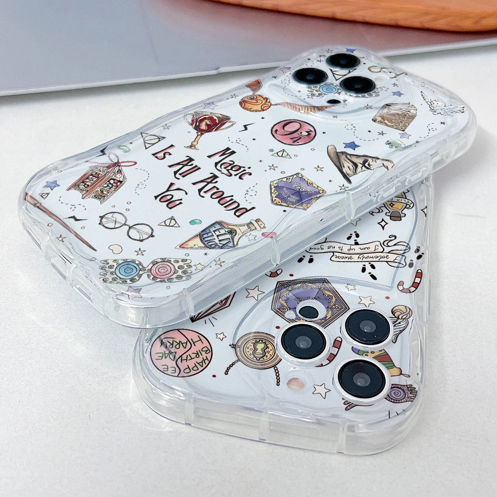 P-Potters Magic Label H-Harries Phone Case for Motorola Moto G84 G75 G60 G54 G53 G52 G45 G35 G34 Edge 50 E22 E15 5G 3D Wave Capa