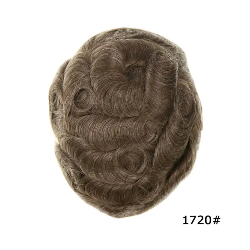 100% Density Full Lace Male Hair Prosthesis Swiss Thin Lace Men's Wig Natural Hairline Human Hair Man Hair System Wigs For Men