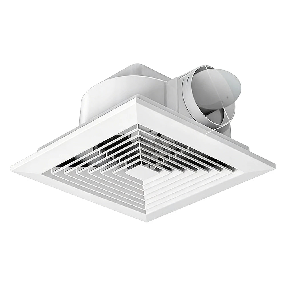 Energy Efficient Ceiling Mounted Exhaust Fan Quiet 110 CFM Bathroom Ventilation With DC Motor For Kitchen And Bedroom