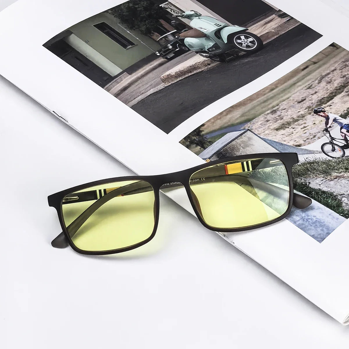 SHINU colorful reading glasses men blue light blocking smart glasses standard diopter blocking Harmful blue light only