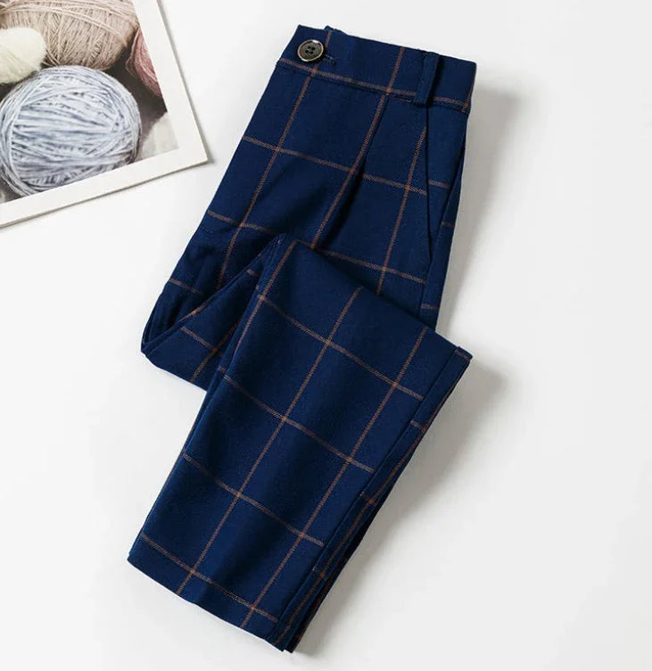 Kids Boys Suit Pants Piano Performance Clothes 2024 New Arrival Children Black Navy Pants Teenage Boys School Plaid Trousers