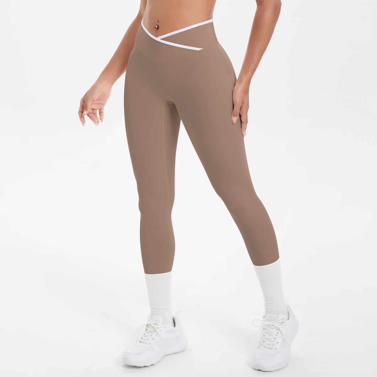Women Cross High Waisted Sports Suit Breathable Fitness Running Workout Yoga Set Casual Pilates Sportwear Leggings