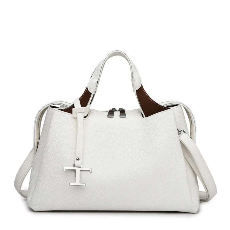 Luxury leisure travel zipper shoulder bag, high-quality design handbag, classic and trendy women's backpack