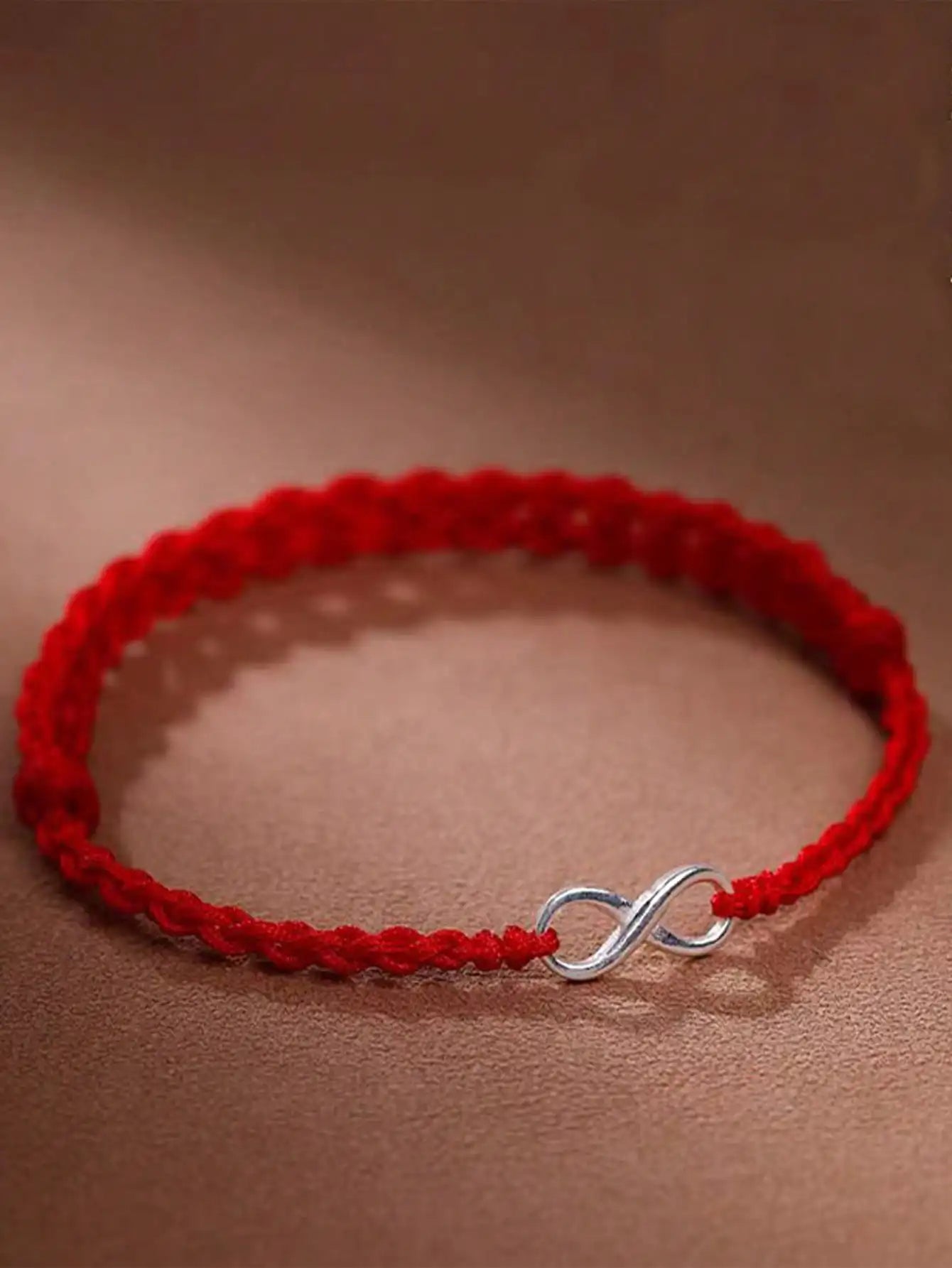 S925 Sterling Silver Infinity Symbol Red String Bracelet, Adjustable Braided Couple Bangle for Him Her, Love Gift with Gift Box