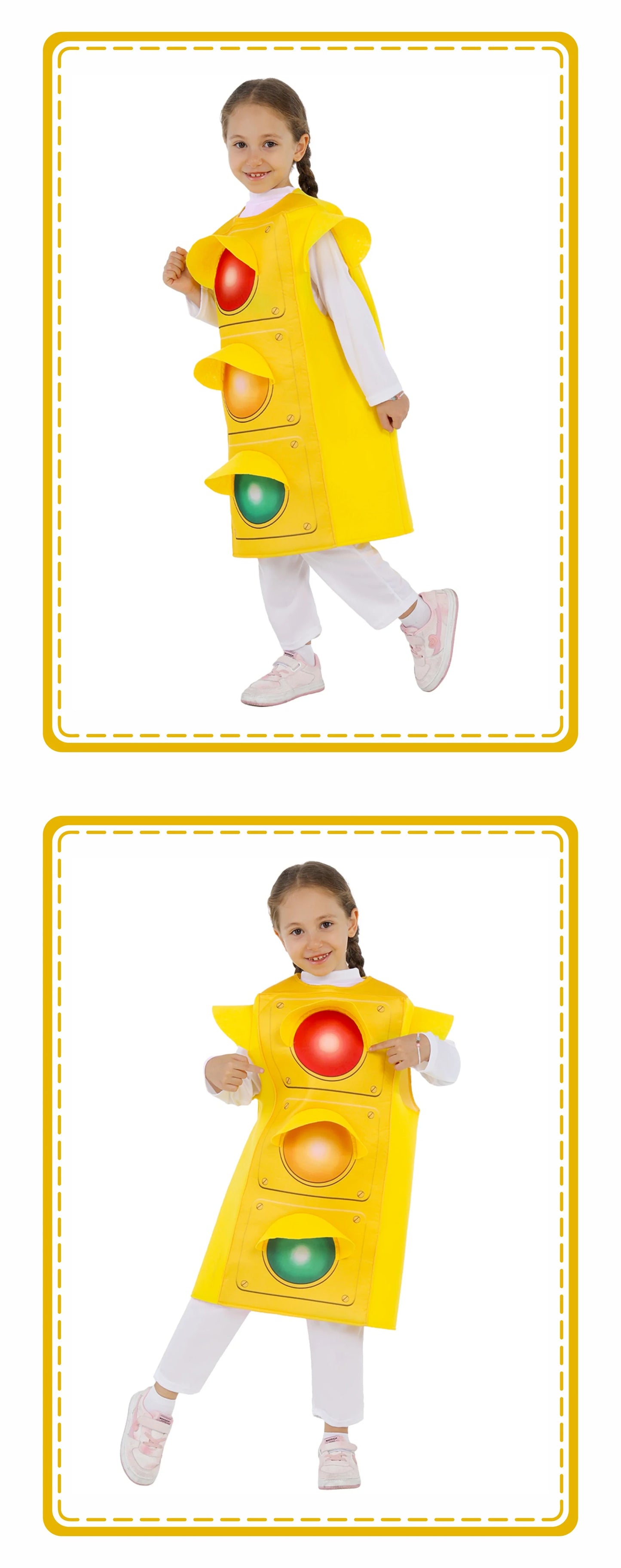 Halloween Traffic Light Cosplay Costume Prescool Theme Party Stage Show Outfit Carnival Festival Performance Dress Up New # 1 #